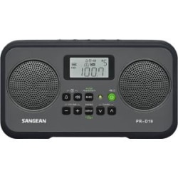 Sangean PR-D19 Clock Radio - 1.4 W RMS