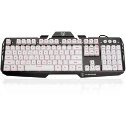 IOGEAR Kaliber Gaming HVER Aluminum Gaming Keyboard - Imperial White