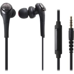 Audio-Technica Solid Bass In-Ear Headphones with In-line Mic & Contro