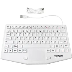 Wetkeys Washable Professional-Grade Mid-Size Keyboard w/Touchpad (USB
