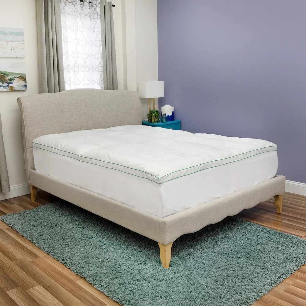 Fresh and Clean 2.5-Inch Fiberbed Topper with Antimicrobial Ultra-Fresh from BioPEDIC