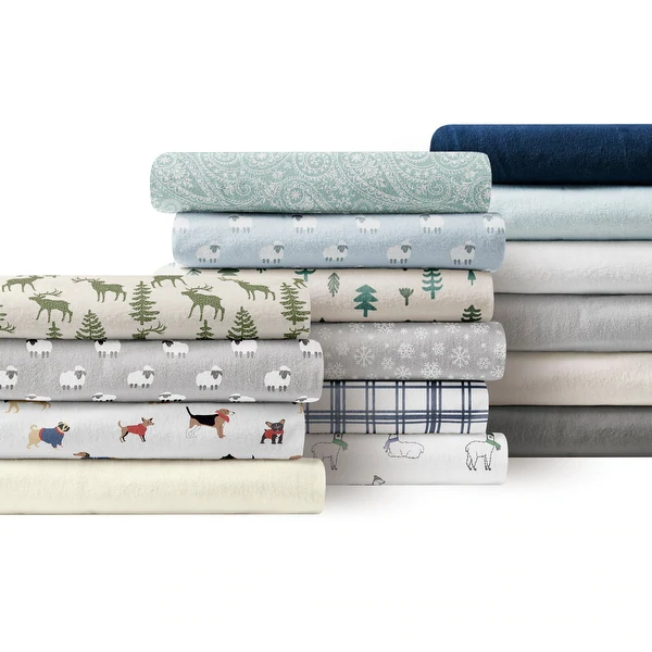 Brielle Home Cotton Flannel Bed Sheet Set
