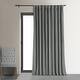 preview thumbnail 1 of 16, Exclusive Fabrics Extra Wide Silver Grey Velvet Blackout Curtain (1 Panel)