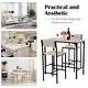 Carbon Loft Padrad Industrial Counter Height 3-piece Dining Set - Thumbnail 8