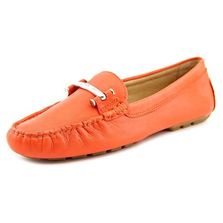 Lauren Ralph Lauren Caliana Women Round Toe Leather Orange Loafer