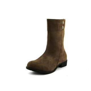 Propet Scotia Women D Round Toe Canvas Brown Mid Calf Boot
