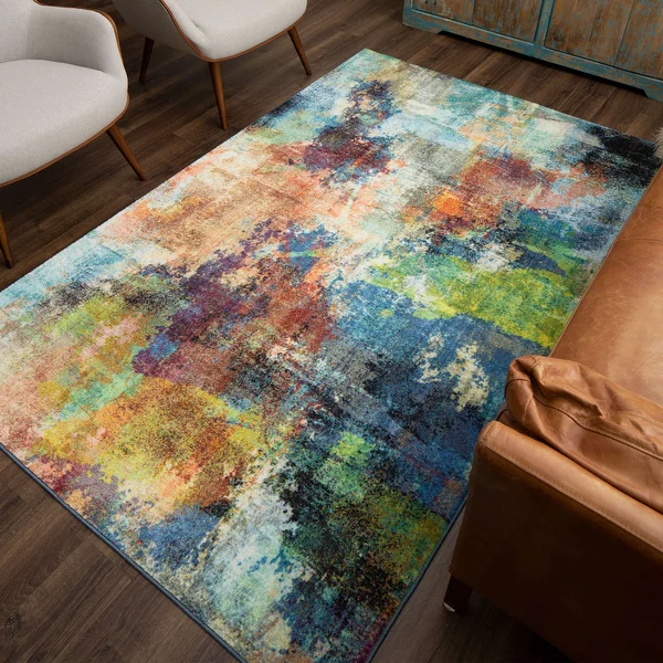 Mohawk Home Decollage Abstract Area Rug