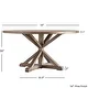 Benchwright Rustic X-base Round Pine Wood Dining Table by iNSPIRE Q Artisan - Thumbnail 14