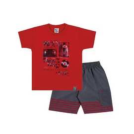 Toddler Boy Outfit Graphic Shirt and Shorts Set Pulla Bulla Sizes 1-3 Years