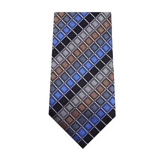 Kenneth Cole Reaction William Geo Classic Silk Necktie Multi-Color - One Size Fits most