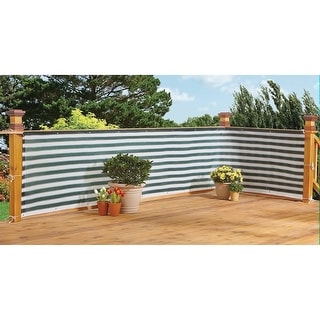 Flexible Outdoor Water Proof Two-Toned Privacy Deck Fence