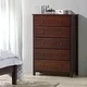 preview thumbnail 10 of 13, Grain Wood Furniture Shaker 5-drawer Solid Wood Chest Cherry