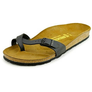 Birkenstock Piazza Women N/S Open Toe Synthetic Black Slides Sandal