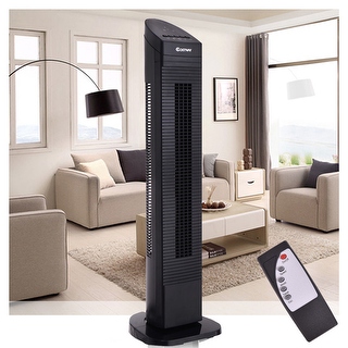 Costway 35'' Tower Fan Portable Oscillating Cooling Bladeless 3 Speed