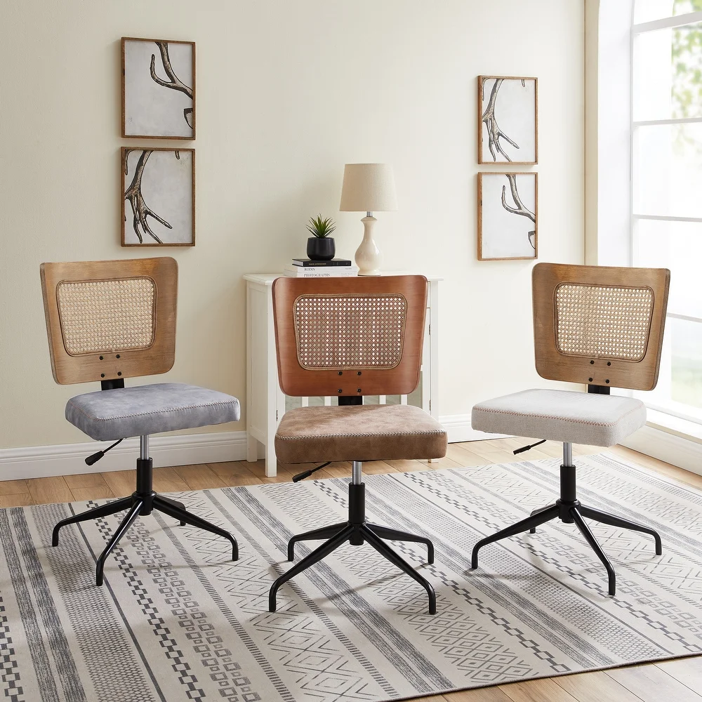 Corvus Oprah 32-36 inch Swivel Upholstery Adjustable Home Office Chair