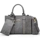 Dasein 3PCS Middle Studded Tote Handbag with Detachable Organizer Bag - Thumbnail 5