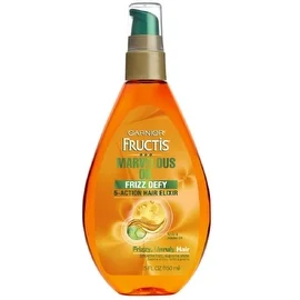 Garnier Fructis Marvelous Oil Frizz Defy 5-Action Hair Elixir For Unruly Hair 5 oz