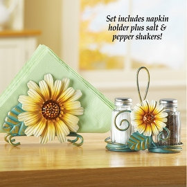 Sunflower Salt and Pepper Shaker Set
