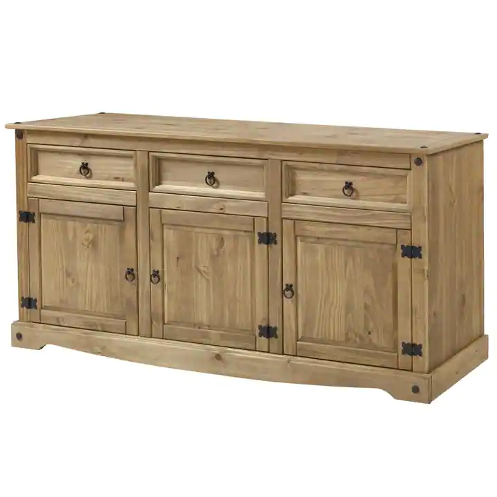 65" Wood Buffet Sideboard Farmhouse - Corona Collection Furniture Dash