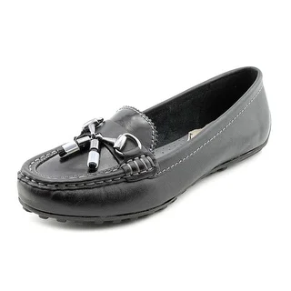 Hush Puppies Dalby Mocc Women Round Toe Leather Black Loafer