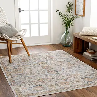 Artistic Weavers Lillian Machine Washable Floral Transitional Area Rug