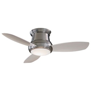 MinkaAire Concept II 44 3 Blade 44" Concept II Flushmount Ceiling Fan - Integrated Light, Handheld Remote Control and Blades