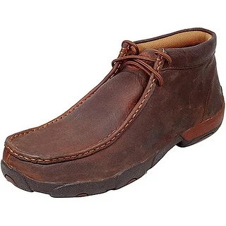 Twisted X Casual Shoes Mens Leather Driving Moccasin Copper MDM0014