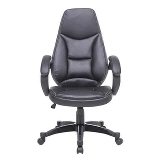 Link to Home Office Furniture High-Back Faux Leather Chair, Black Similar Items in Home Office Furniture