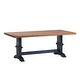 Thumbnail 8, Eleanor Two-tone Rectangular Solid Wood Top Dining Table by iNSPIRE Q Classic. Changes active main hero.