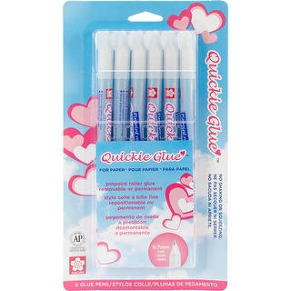 Quickie Glue Roller Pens 6/Pkg-.3oz