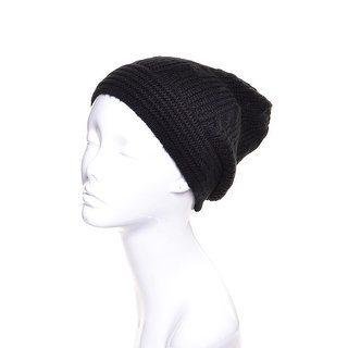 Aran Knit Winter Beanie Hat