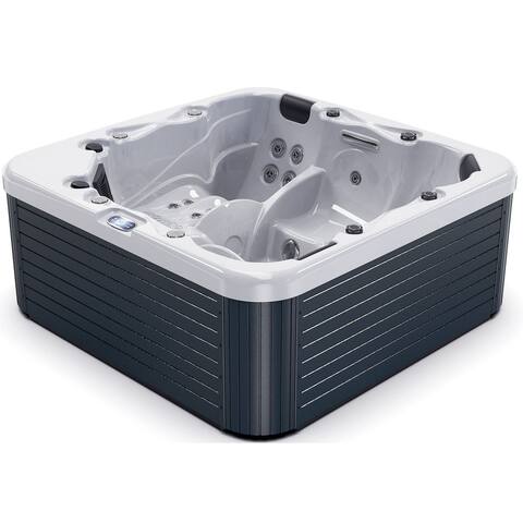 Envy 5-Person 56-Jet Hot Tub with LED Waterfall and 2 Loungers