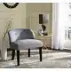 Safavieh Bell Grey/ Taupe Cotton Blend Vanity Chair - 24.4" x 24.4" x 27.2" - Thumbnail 0
