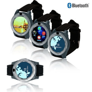 Indigi® E3 Bluetooth Sync SmartWatch for iOS & Android - Handsfree w/ Caller ID + Pedometer + Built-In Camera + Music Player