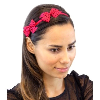 Double Trouble Colorful Twin Bows Stretchy Headband