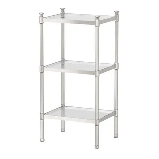 Gatco 1352 Traditional 3-Tier Chrome Rectangle Cabinet