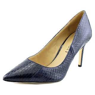 Via Spiga Carola Women Pointed Toe Leather Blue Heels