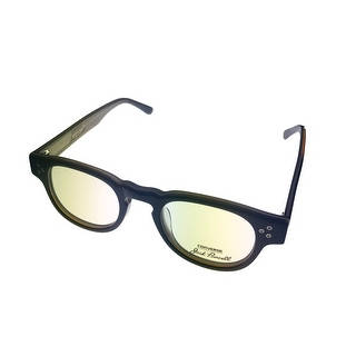 Converse Opthalmic Mens Round Plastic Eyeglass Frame Black Stripe P002 - Black Stripe - Medium