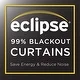 preview thumbnail 2 of 28, Eclipse Round and Round Blackout Single Curtain Panel