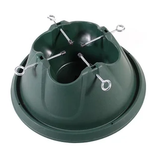 Heavy Duty Green Easy Watering Christmas Tree Stand - For Live Trees Up To 8'