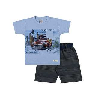 Toddler Boy Outfit Set Graphic Tee and Shorts Pulla Bulla Sizes 1-3 Years