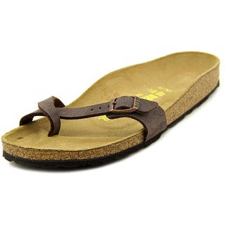 Birkenstock Piazza Women Open Toe Synthetic Brown Slides Sandal