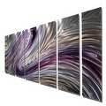 Statements2000 Purple / Earthtone Metal Wall Art Painting by Jon Allen - Wild Imagination