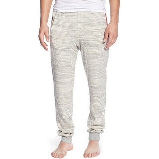 2(x)ist Slim Fit Terry Cloth Marl Stripe Lounge Pants Large L Heather Gray