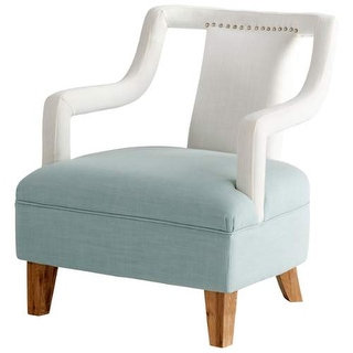 Cyan Design 8337 Wave Away 32" Tall Two-Tone Wood and Foam Accent Armchair