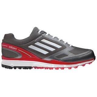 Adidas Men's Adizero Sport II Dark Silver Metallic/White/Red Golf Shoes Q46796