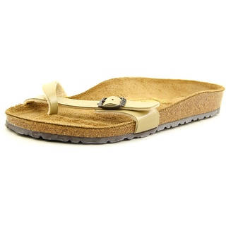 Birkenstock Piazza Women N/S Open Toe Synthetic Tan Slides Sandal