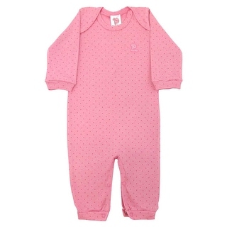 Baby Jumpsuit Unisex Romper Long Sleeve Pulla Bulla Sizes 0-18 Months (Option: Pink)