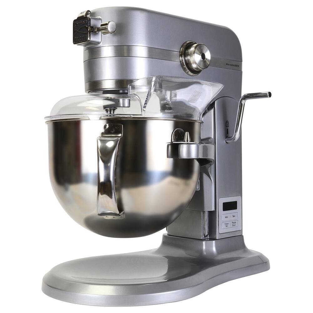 Kenmore Elite Heavy-Duty 6 Qt Bowl-Lift Stand Mixer 600W, with Beater, Whisk, Dough Hook, Gray