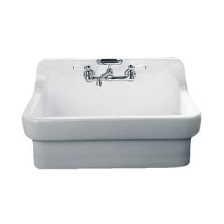 American Standard 9062.008 Country 30" Single Basin Vitreous China Kitchen Sink for Drop In Installations